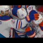 Oilers' Zach Hyman Mobbed By Teammates After Netting 50th Of Season