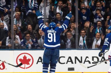 John Tavares goes top shelf in Maple Leafs debut!