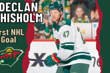 Declan Chisholm #47 (Minnesota Wild) first NHL goal Feb 17, 2024