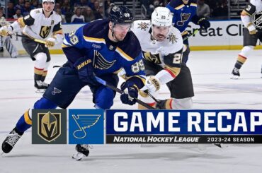 Golden Knights @ Blues 3/25 | NHL Highlights 2024