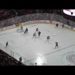 Juraj Slafkovsky of the Montreal Canadiens scores a power play goal vs. the Columbus Blue Jackets