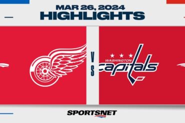 NHL Highlights | Red Wings vs. Capitals - March 26, 2024