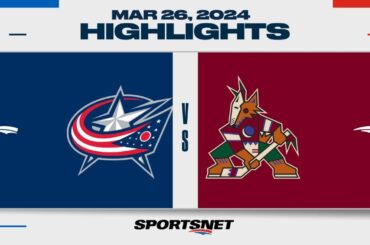 NHL Highlights | Blue Jackets vs. Coyotes - March 26, 2024