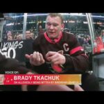 Brady Tkachuk's Reaction After Brendan Lemieux Bites Him