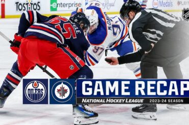 Oilers @ Jets 3/26 | NHL Highlights 2024