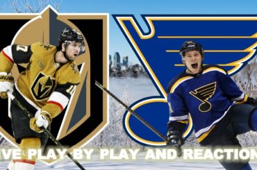 Vegas Golden Knights vs St. Louis Blues Live Play-By-Play & Reactions