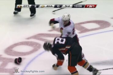 Mark Borowiecki vs Francois Beauchemin Feb 25, 2015