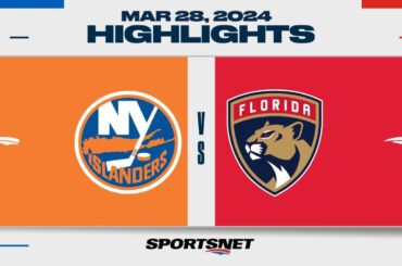 NHL Highlights | Islanders vs. Panthers - March 28, 2024