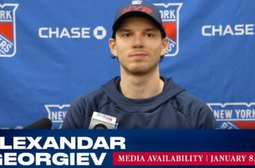 New York Rangers: Alexandar Georgiev Postgame Media Availability | Jan. 8, 2022