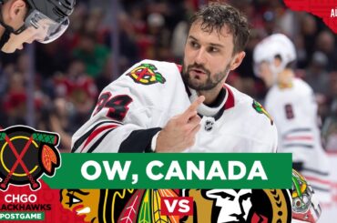 POSTGAME: Chicago Blackhawks give up shorty early, can't find net vs Sens| CHGO Blackhawks Podcast