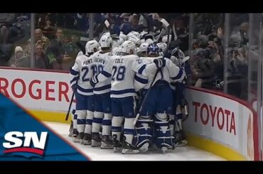 Steven Stamkos Caps Off Milestone Night With 11th Career Hat Trick vs. Canucks