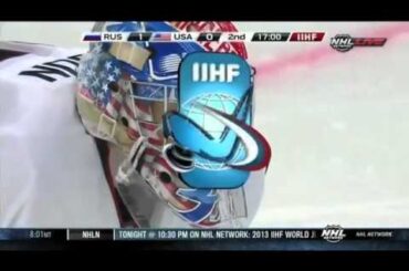 Ducks Prospect John Gibson great saves for USA vs. Russia, 2013 World Jrs.