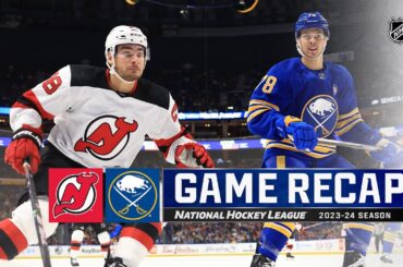 Devils @ Sabres 3/29 | NHL Highlights 2024