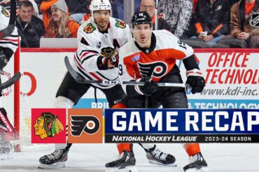 Blackhawks @ Flyers 3/30 | NHL Highlights 2024