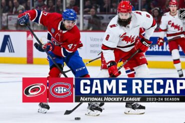 Hurricanes @ Canadiens 3/30 | NHL Highlights 2024