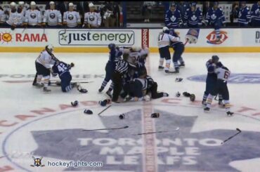 Buffalo Sabres vs Toronto Maple Leafs Brawl Sep 22, 2013