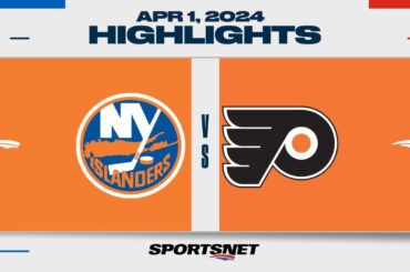 NHL Highlights | Islanders vs. Flyers - April 1, 2024