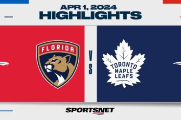 NHL Highlights | Panthers vs. Maple Leafs - April 1, 2024