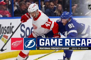 Red Wings @ Lightning 4/1 | NHL Highlights 2024