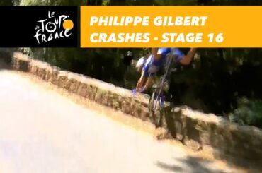 Philippe Gilbert crashes ! - Stage 16 - Tour de France 2018