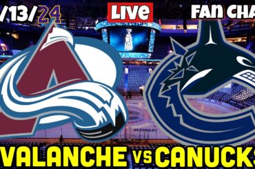 Colorado Avalanche vs Vancouver Canucks Live Game Audio NHL Live Stream