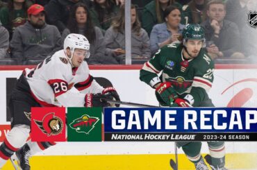 Senators @ Wild  4/2 | NHL Highlights 2024