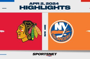 NHL Highlights | Blackhawks vs. Islanders - April 2, 2024