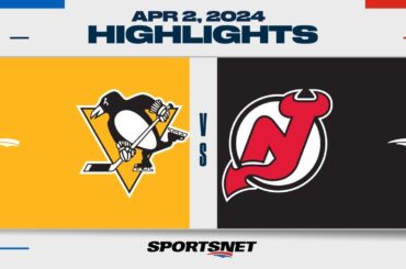 NHL Highlights | Penguins vs. Devils - April 2, 2024