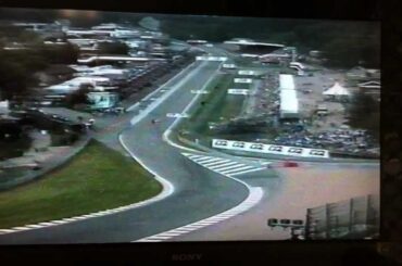 Villeneuve and Zonta attack Eau Rouge 1999