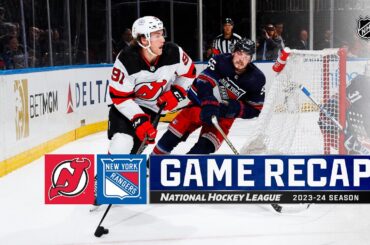 Devils @ Rangers 4/3 | NHL Highlights 2024