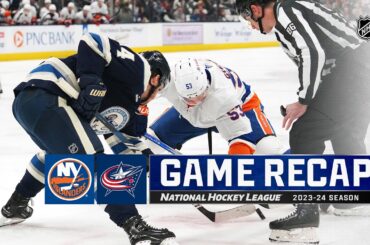 Islanders @ Blue Jackets  4/4 | NHL Highlights 2024