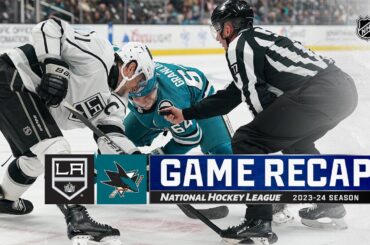 Kings @ Sharks  4/4 | NHL Highlights 2024