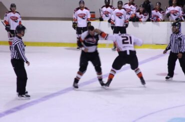 Jeff Picotin (Condor St-Cyrille) vs Marc-Antoine Fontaine (Loups La Tuque) 23-09-2016