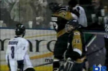 Ruhwedel vs. Searfoss hockey fight