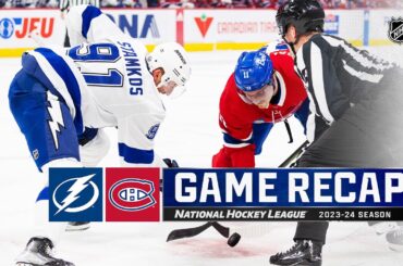 Lightning @ Canadiens 4/4 | NHL Highlights 2024