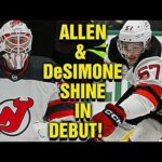 Allen & DeSimone Impressive in NJ Devils Debut! Shine in 6-2 Win Over the Dallas Stars!