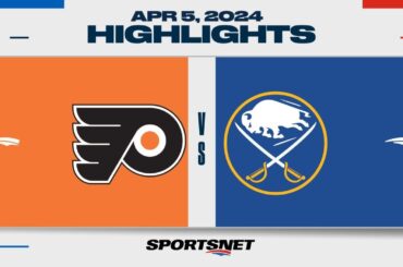 NHL Highlights | Flyers vs. Sabres - April 5, 2024