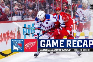 Rangers @ Red Wings 4/5 | NHL Highlights 2024