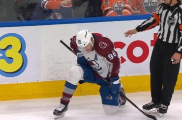 Mikko Rantanen Dazed After Hit By Mattias Ekholm