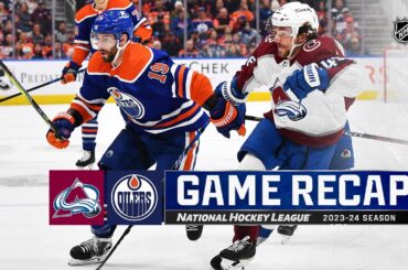 Avalanche @ Oilers 4/5 | NHL Highlights 2024