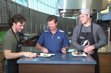 Lightning Home Cooking Competition –  Steak with Brayden Point and Jake Dotchin