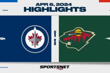 NHL Highlights | Jets vs. Wild - April 6, 2024