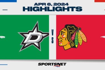 NHL Highlights | Stars vs. Blackhawks - April 6, 2024