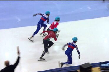 Samuel Girard / Men`s 500m (2) semifinal heat1 - ISU World Cup Short Track Speed Skating Toronto