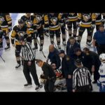 Referee Steve Kozari Stretchered Off Ice After A Scary Collision With Hayden Fleury