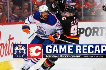 Oilers @ Flames 4/6 | NHL Highlights 2024