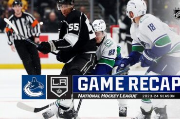 Canucks @ Kings 4/6 | NHL Highlights 2024