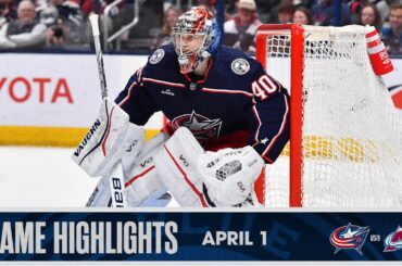 SCARY TARRY HOURS 😱 Daniil Tarasov Makes 45 SAVES in 4-1 Blue Jackets Win | Game Highlights (4/1/24)