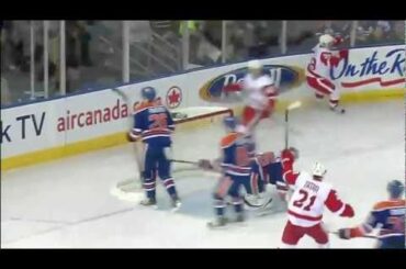 Kris Draper Give-and-Go Goal with Darren Helm 1/4/11 @ Edmonton