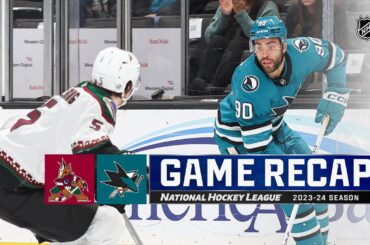 Coyotes @ Sharks 4/7 | NHL Highlights 2024